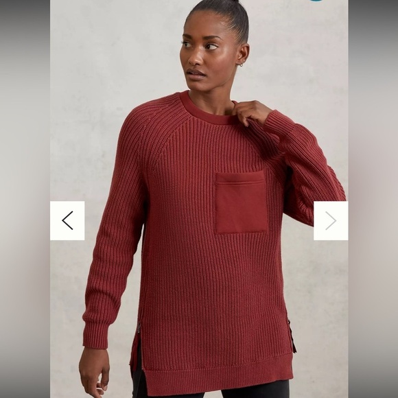 Varley Matteson Pullover red sweater size S - Picture 4 of 7